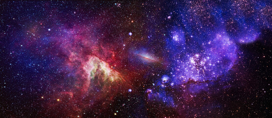 Wall Mural - galaxy and light. planets, stars and galaxies in outer space showing the beauty of space exploration