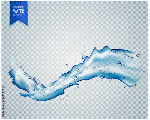 water splash flowing on transparent background © Starline