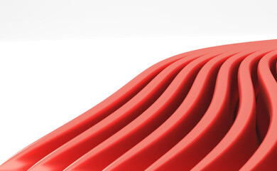 Wall Mural - Red abstract background for business brochure.3d Modern Rendering.