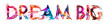 © Trueffelpix - dream big - brush paint colorful banner concept
