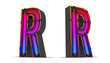 © Thanasantipan - Neon Light alphabet with clipping paths.
