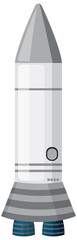 Wall Mural - isolated space rocket cartoon