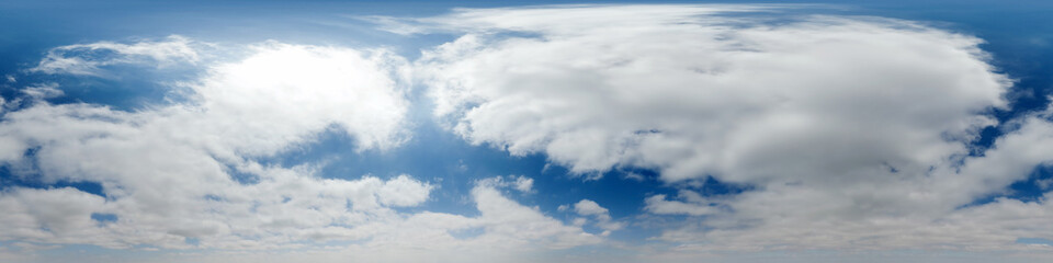 Wall Mural - sky hemisphere. dome photo of sky for your 360° vr photography or video