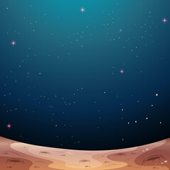 Wall Mural - A galaxy space theme background