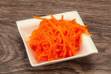 Korean carrot in the bowl