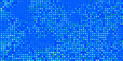 Wall Mural - Light Blue, Green vector pattern with spheres. Abstract decorative design in gradient style with bubbles. Pattern for booklets, leaflets.
