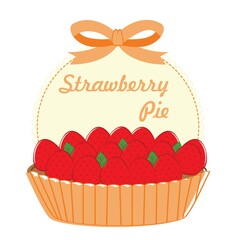 Canvas Print - strawberry pie