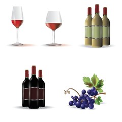 Wall Mural - assorted wine collection