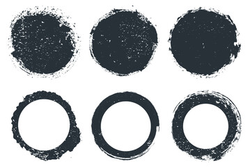 Wall Mural - Set of grunge circles.Grunge round frames,banners.