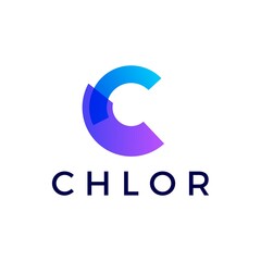 Wall Mural - c letter gradient logo vector icon illustration