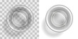 © Алексей Шпадарук - Glass of water on a transparent background. Top view.