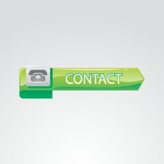 Canvas Print - contact button