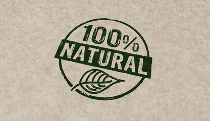 100 percent natural stamp and stamping