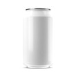 © OSORIOartist - Metallic drink can mockup on white background