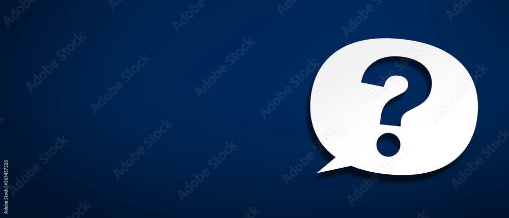 吹き出しの形にクエスチョンマーク Wall Mural Wallpaper Murals Yy Apartment