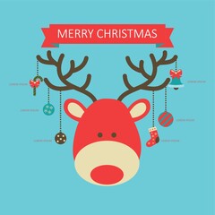 Wall Mural - merry christmas infographic