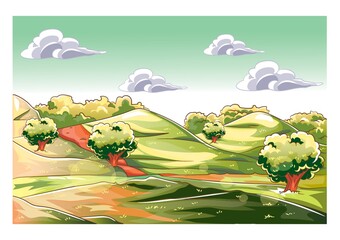 Sticker - mountain landscape