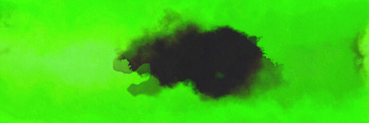 Fototapete - abstract watercolor background with watercolor paint style with neon green, very dark blue and lawn green colors and space for text or image