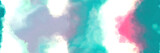 Fototapeta Tęcza - abstract watercolor background with watercolor paint style with pastel blue, light sea green and medium aqua marine colors. can be used as web banner or background