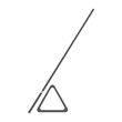 © captainvector - snooker triangle and cue