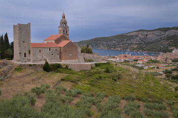 Wall Mural - KOMIZA TOWN ON THE ISLAND OF VIS IN CROATIA. 