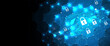 © kras99 - Cybersecurity and information or network protection. Future technology web services for business and internet project