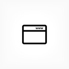 Webpage  vector icon , lorem ipsum Flat design