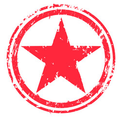 Sticker - Grunge textured star icon