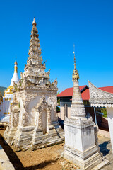 Shwe Inn Thein pagoda at Indein village, Inle Lake, Myanmar.