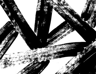 White and black vector. Grunge background. Abstract brush pattern.