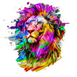 illustration of lion head