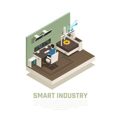 Canvas Print - Smart Manufacture Concept