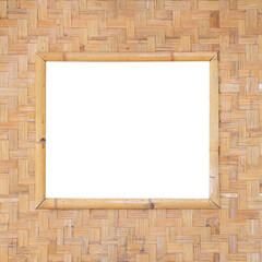 Wall Mural - The wall and window of a house are made from bamboo