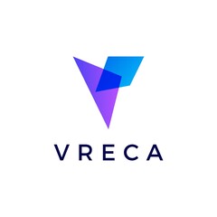 Wall Mural - v letter gradient logo vector icon illustration