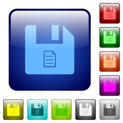 Poster - File properties color square buttons