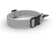 Blank Dog Adjustable Collar Belt Mock Up For Branding And Design, 3d Render Illustration.