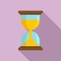 Wall Mural - Hypnosis hourglass icon. Flat illustration of hypnosis hourglass vector icon for web design