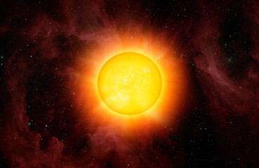 Fotobehang - The Sun in Space - 