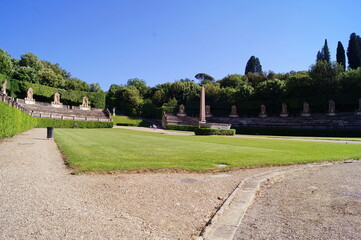 Wall Mural - Boboli Gardens amphitheater in Florence, Tuscany, Italy