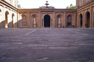 Wall Mural - Courtyard of Pitti Palace in Florence, Italy