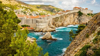 Sticker - Beautiful scenery of the Juego de tronos in Dubrovnik, Croatia during the daytime