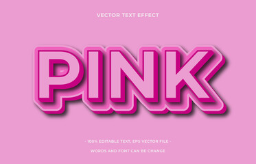 Wall Mural - Pink editable text effect