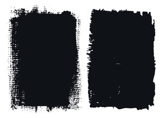 Sticker - Vector grunge black frame backgrounds.