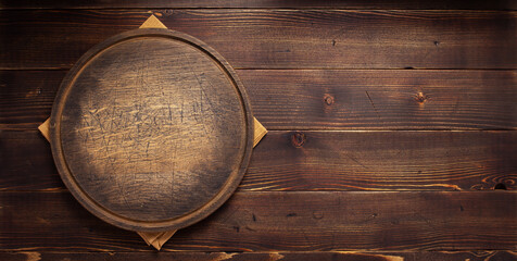 Poster - table cloth napkin and pizza cutting board