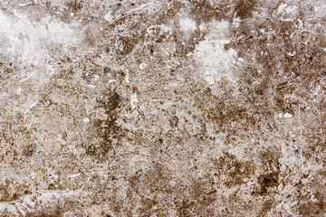 Wall Mural - Vintage concrete background - weathered concrete surface with scratches and cracks in brown tone with remnants of light paint