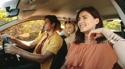 Wall Mural - Family on self drive holiday