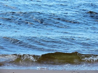 Wall Mural - sea waves on the beach