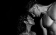 portrait of a young couple. Sexy couple. Passionate concept. Erotica. Sexual. 