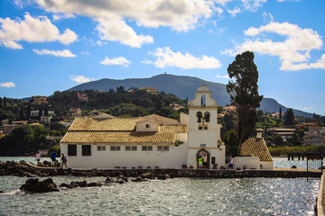 Vlacherna Monastery in Corfu, Greece