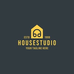 Wall Mural - Creative house studio logo design